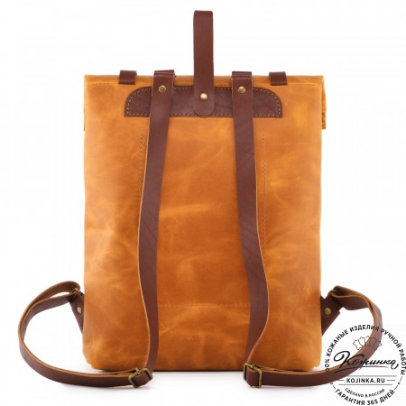 Кожаный рюкзак "Vogue" (рыжий крейзи)